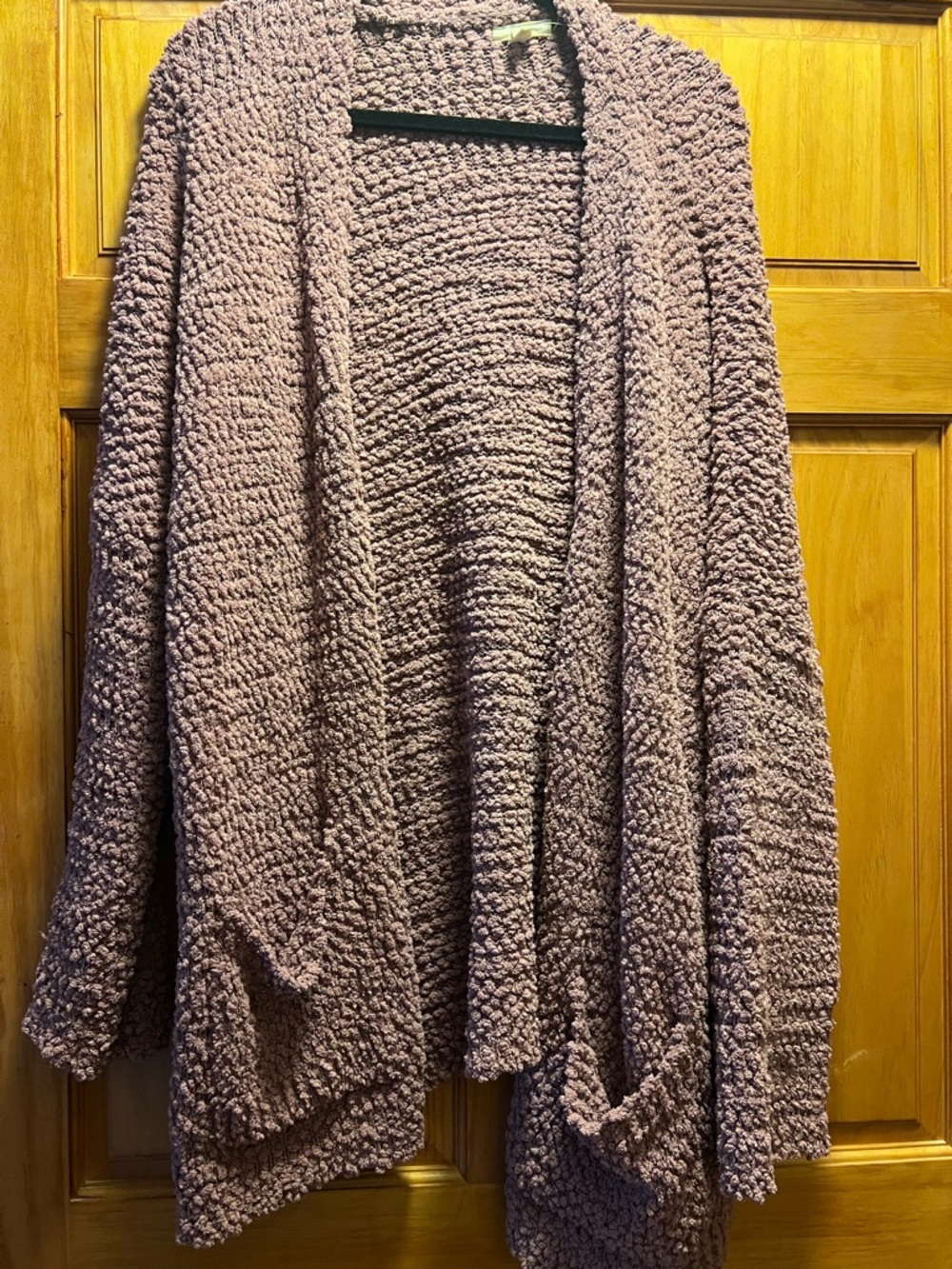 Chunky Popcorn Knit Cardigan 2X